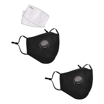

PM2.5 Anti-dust Reusable Masks Carbon Filter Valve Adjustable Washable Mouth Cover Dustproof Haze Breathable Mask Mascarillas