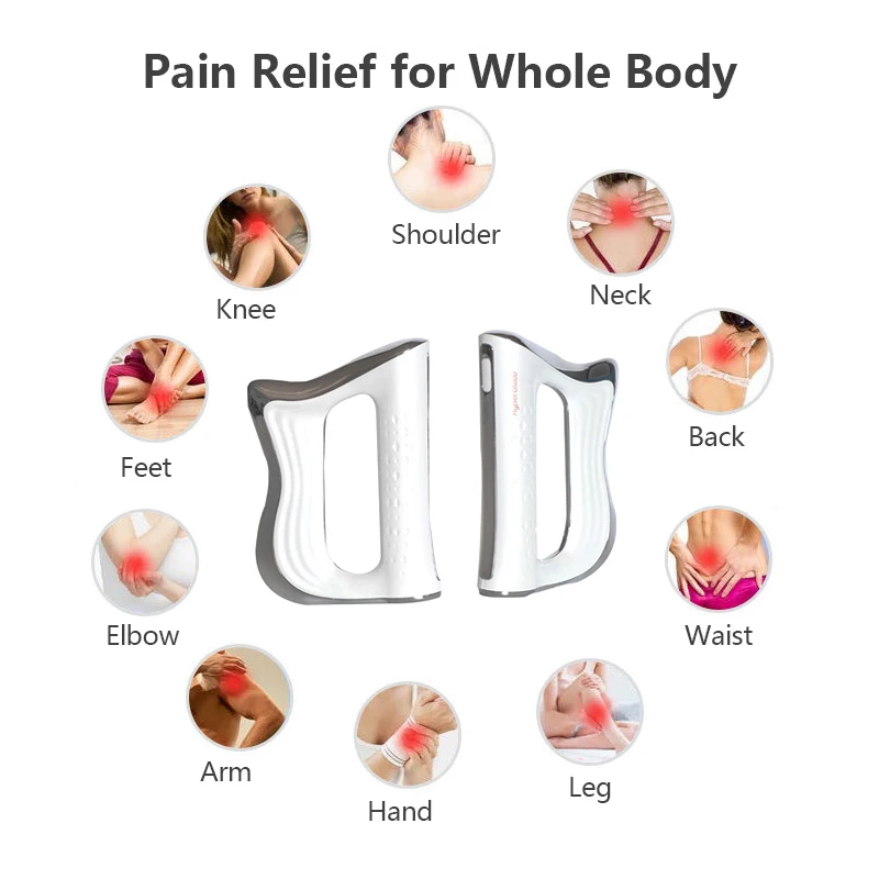 NMES Myofascial массажер IASTM Hyperblade мягкой ткани звуковая вибрация гуаша скребок