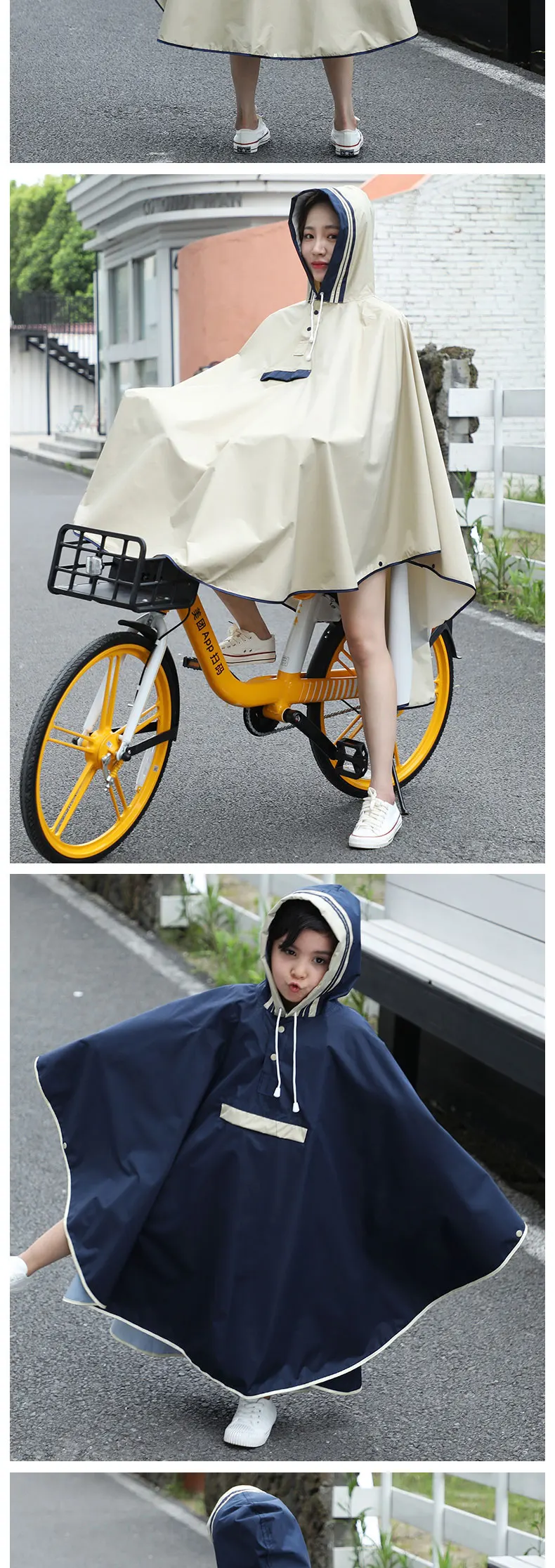 Capa de chuva roupas femininas estilo japonês