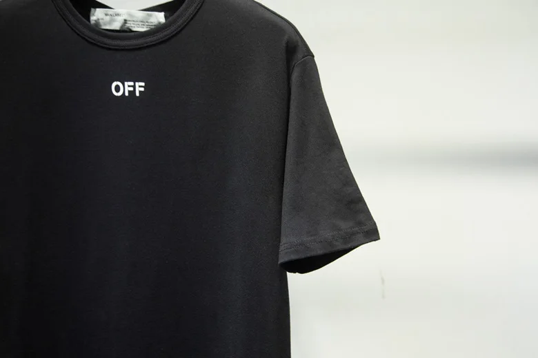 OFF-WHITE Мэрилин Монро шаблон саржа хип хоп тренд ow короткий рукав Футболка мужская пара