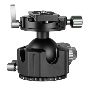 

54 Tripod Ball Head 360 Degree Double Panoramic Photography Metal Ball Head Heavy Duty with Quick Release Plate