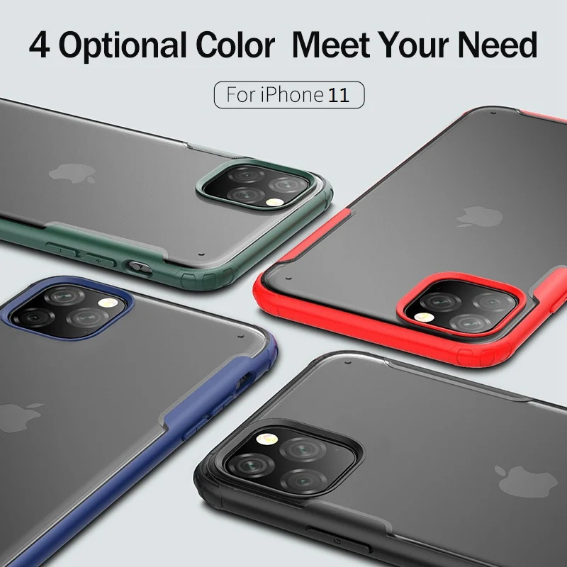 Rock роскошный чехол для телефона для iPhone 11 Pro чехол силиконовый прозрачный чистый чехол для iPhone XR XS Max 7 8 Plus чехол матовый чехол
