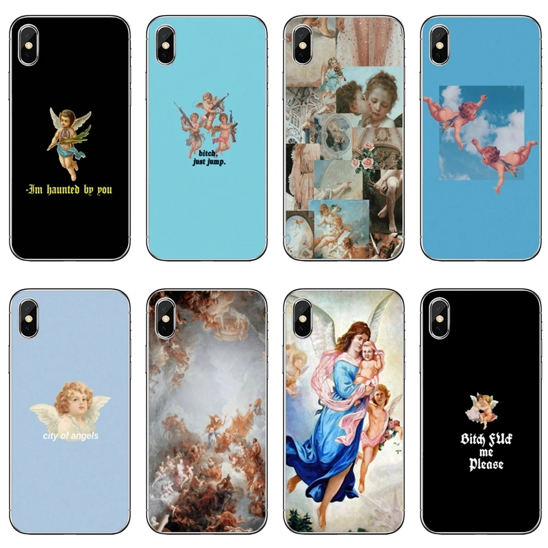 

new Renaissance angels painting For Huawei Honor 10 9 Lite 8C 8X 7C 7X 7A V10 V8 Y9 Y7 Y6 prime pro 2018 2019 cover case
