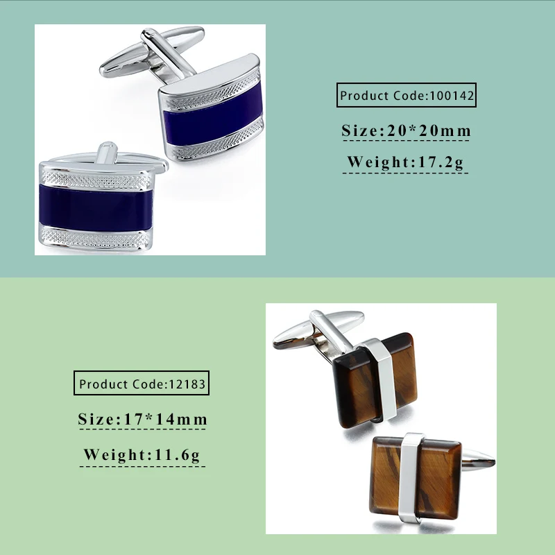 Crystal Cufflinks for Mens French Shirt Wedding Party Jewelry