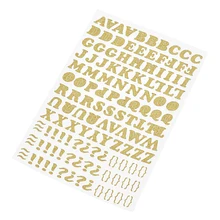 Lychee Life DIY золотые наклейки в виде букв самоклеющиеся наклейки с цифрами скрапбукинг ручной работы аксессуары