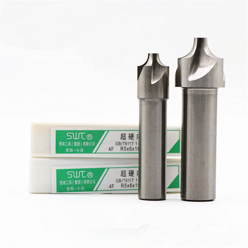 1pcs 2/4flute R1r12.5 Hss Corner Rounding End Mills,ball Nosed Mill