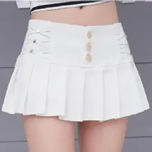 Черно-белая плиссированная мини-юбка-карандаш, Женская Летняя мода, стрейчевая Сексуальная Короткая юбка для ночного клуба