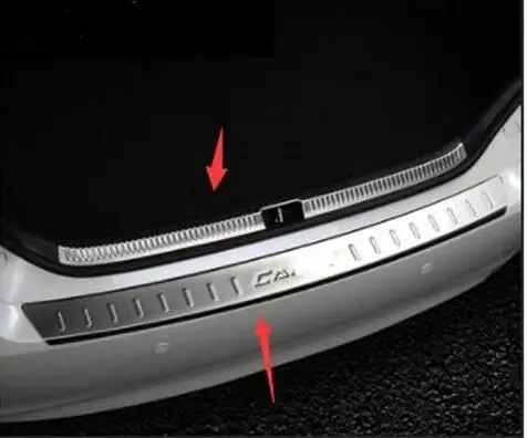 2012- для Toyota 7 поколения Camry задние защитные платы специальная резервная коробка пороговое украшение - Цвет: inside and outside