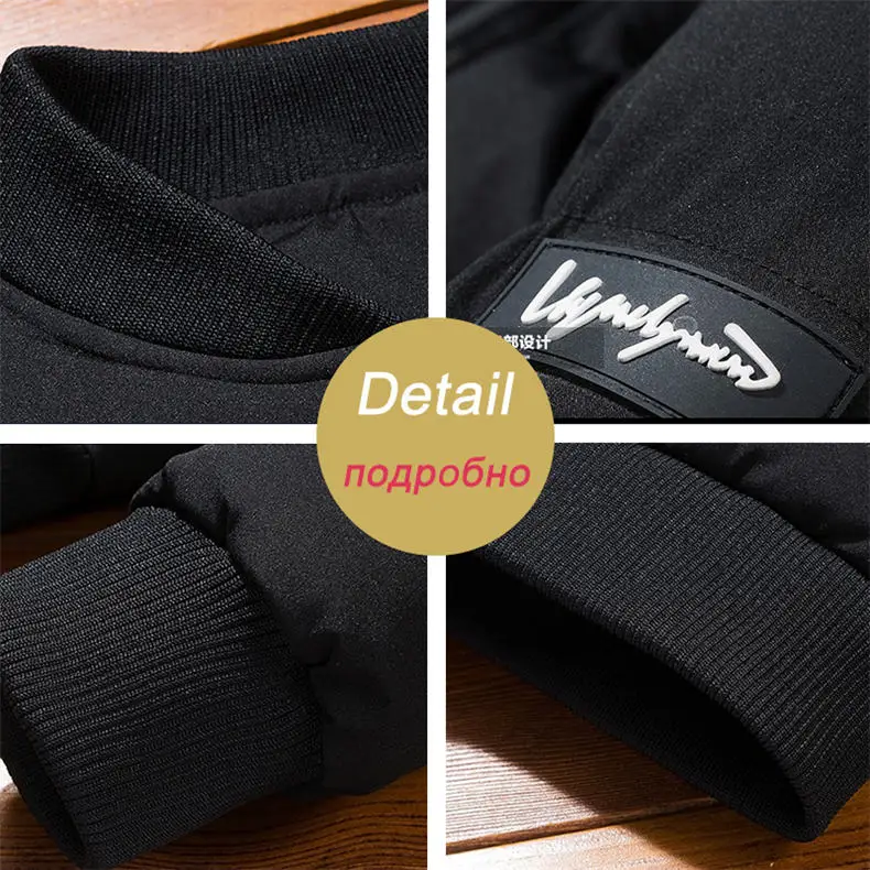 Thicken Winter Warm Cotton Padded Jacket Coat Men Stand Collar Down Jacket Male Heavy Coat Man Outerwear 2019 Black  Friday New 04