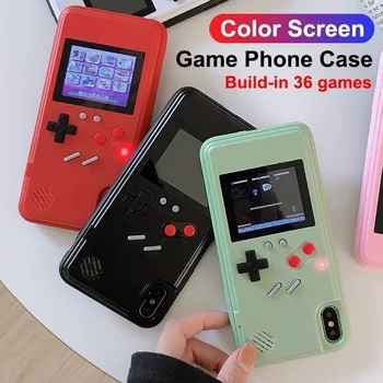 

Gameboy Phone Case Color Display 36 Classic Game Silicone Back Cover For Apple iPhone 11 Pro Max XS XR X 8 7 6 S Plus Protection