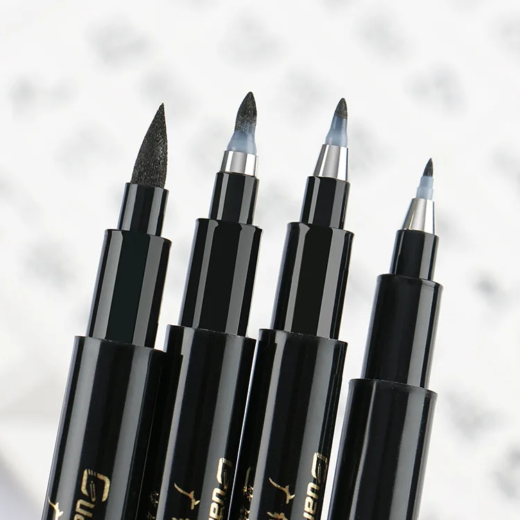 1pcs 4 sizes Zebra Same Style Brush Pen Chinese Japanese Calligrapy Brush Pen Set For Signature Drawing Art Supplies Calligraphy Brush Pens