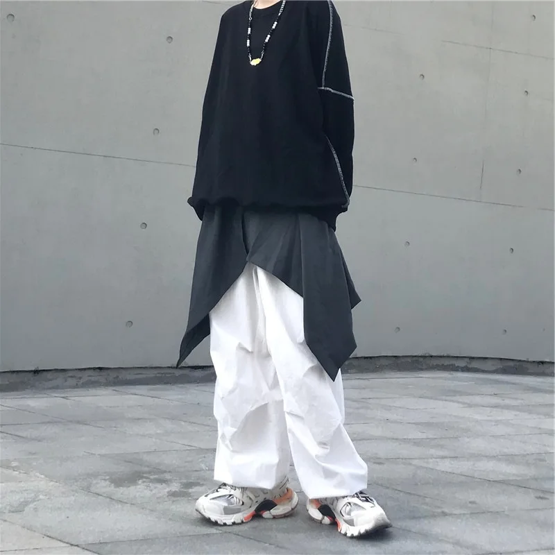 Южная Корея Ins Harajuku High Street Хип-хоп подол многослойная талия на шнуровке декоративная ткань для юбки сплошной цвет регулируемые аксессуары 50cs