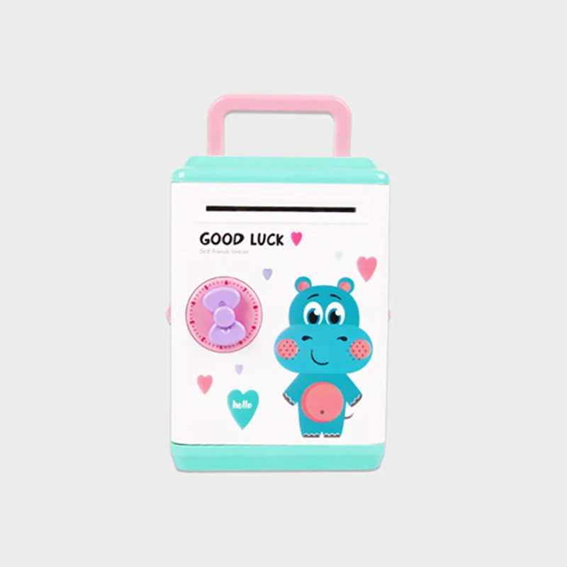 Little Hippo Электрическая копилка, детские игрушки, имитация автоматического вдыхания, деньги, банкомат, копилка, игрушка, копилка, забавные Новые экзотические детские игрушки - Цвет: Little Hippo