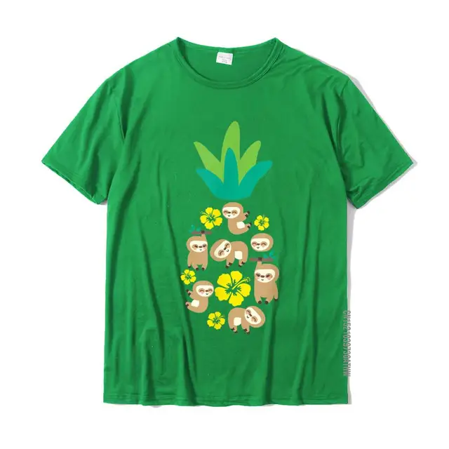 Pineapple Sloth Hawaiian T Shirt 