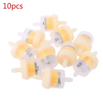 

10pcs 4/25'' 4mm Hose Motorcycle Scooter Gasoline Filter Clear Inline Gas Fuel