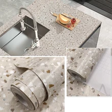 

5M/Marble Kitchen Sticker Cabinet Stove Waterproof Moistureproof Wallpaper Fireproof High Temperature Self-Adhesive Wallpapers