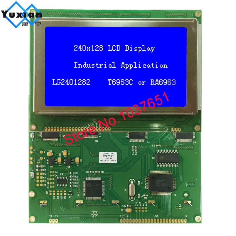 240*128 жк-дисплей Панель модуль 5V T6963C RA6969 управление синий 22pin SMD IC LG2401282BMDWH6V HDM128GS24Y-1-9J1F бренд