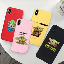 Baby yoda meme милый мягкий силиконовый цветной чехол для телефона, чехол для apple iPhone 6 6s 7 8 Plus X XR XS 11 Pro Max