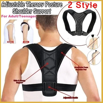 

2Style Unisex Adjustable Posture Corrector Back Corset Shoulder Support Brace Belt Strap Back Support Brace Corrector De Postura
