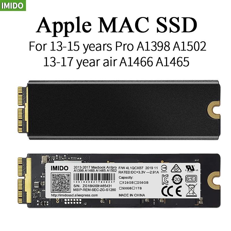 New 128gb 256gb 512gb 2tb Ssd Macbook Air A1465 A1466 Pro A1502 A1398 Emc2631 2632 2924 2925 Imac A1419 Upgrade Ssd - Portable Solid State Drives - AliExpress