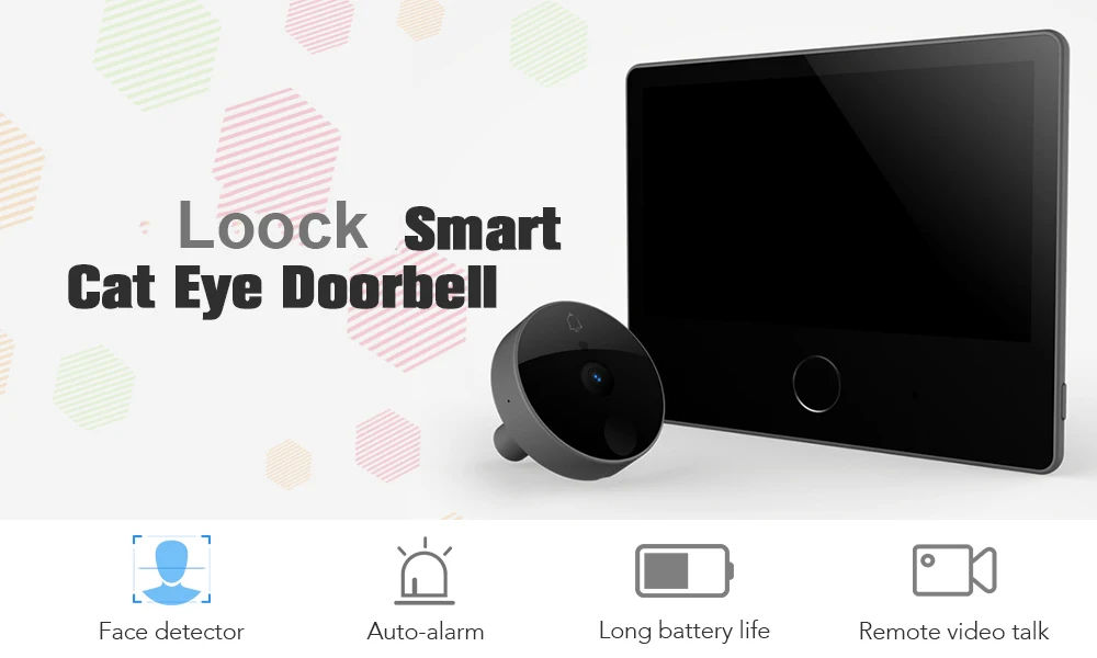 Loock Smart Doorbell Cat Eye Support APP Control 