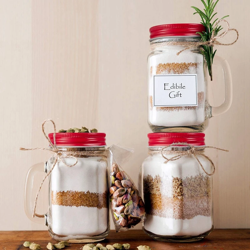 24 пачки Mason Jar крышки обычный рот герметичность безопасный Mason хранения Твердые крышки(красный