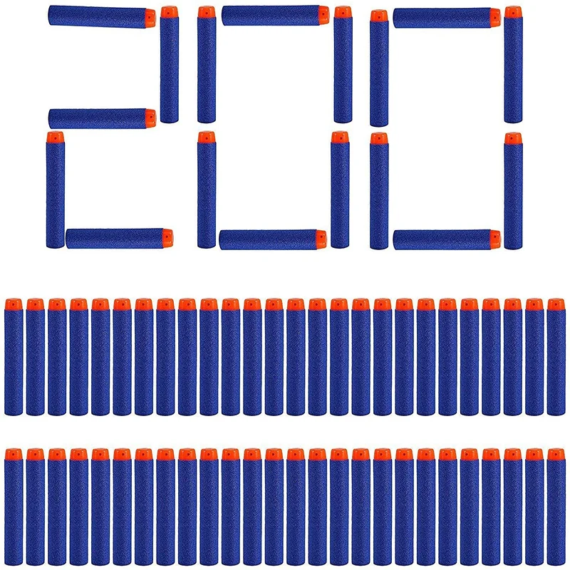 

Bullets Kids Toys Soft Hollow Hole Head 7.2cm Foam Refill Darts Toy Gun Bullets for Nerf Series Blasters Toys for children