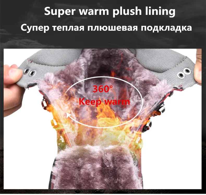 Мужские ботинки; размеры 38-46; модные мужские зимние ботинки; водонепроницаемые мужские зимние ботинки; мужские ботильоны на шнуровке; теплая зимняя обувь для мужчин