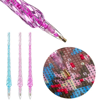 

1PC Point Drill Crystal Pens Diamond Painting Pen DIY Cross Stitch Embroidery Crafts Household Sewing Diamond Painting Tool