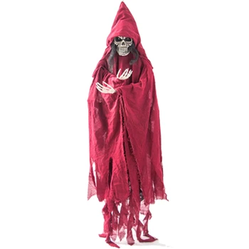 

Halloween Tricky Extra Large Hanging Man Witch Super Loud Voice Control Bar Prom Horror Skeleton Hanging Ghost