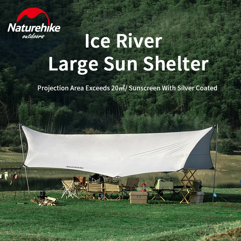 Палатка Naturehike туристическая на 8 10 человек супер большой тент от солнца защита