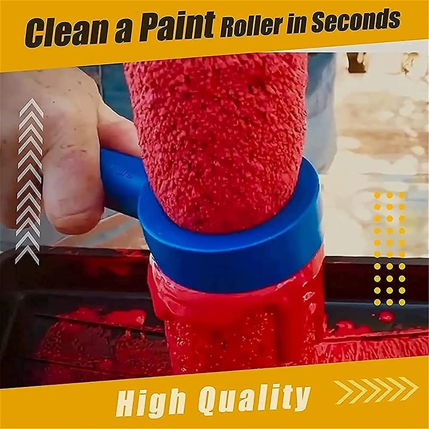 1PC Upgraded Paint Roller Cleaner Super Easy Clean Tools Paint Roller Saver Spinner Brush Cleaner for Cleaning Sleeve combination wrench