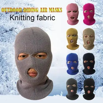 

Fashion Army Tactical Mask 3 Hole Full Face Cold resistance Mask Ski Mask Winter Cap Balaclava Hood NEW