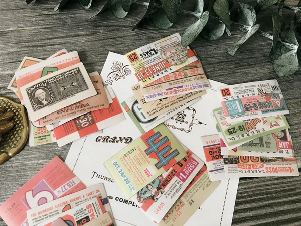 128 шт./упак. Винтаж билет декоративные Стикеры DIY планировщик дневник в стиле Скрапбукинг Стикеры для альбомов