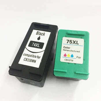 

vilaxh 74xl 75xl Compatible Ink Cartridge Replacement For HP 74 75 xl for Photosmart C4200 C4280 C4345 Officejet J5780 Printer
