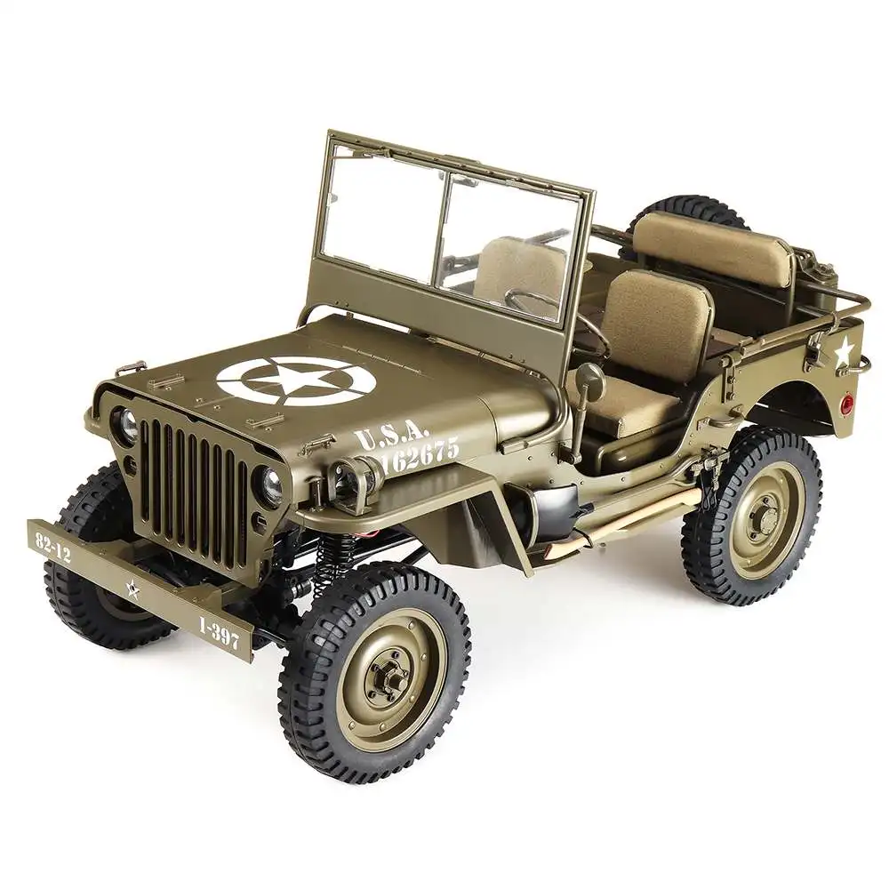 US $299.99 Rochobby 16 24g 2ch 1941 Mb Scaler Rc Car Waterproof Vehicle Models Fully Proportional Control Without Transmitter Receiver
