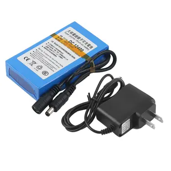 

DC 12V Super Strong Capacity 4000MAH Rechargeable Li-ion Battery Powerful Li-ion Battery For CCTV Camera Blue