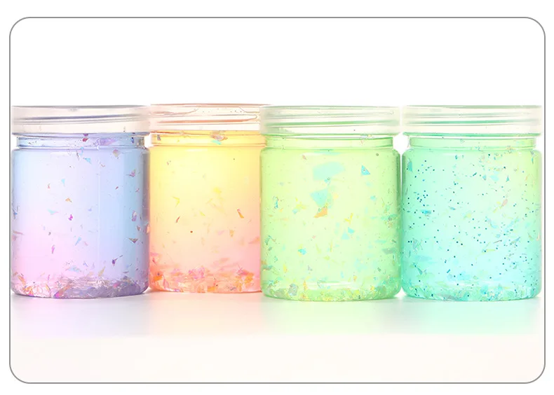 Manufacturers Direct Selling Color Colorful Environmentally Friendly Colored Clay Liquid Glass Clay Toys Transparent Non-toxic C