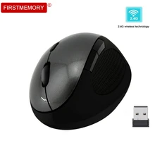 Игровая мышь беспроводная эргономичная 6 кнопок оптическая мышь Вертикальная компьютерная мышь с usb-приемником 1600 dpi для геймера ПК ноутбука