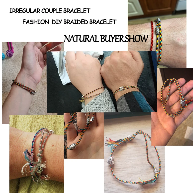 Bracelet Jewelry Ethnic Tibetan Buddha Head Woven Amulet Multicolor Bracelets & Bangles For Women Men Handmade Rope Buddha Charm Bracelet Gift bracelet jewelry