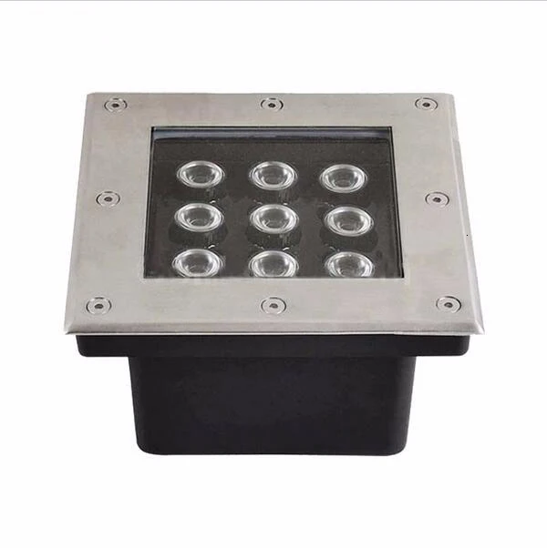 LED underground lights square inground deck wall garden path buried floor stair landscape lamps 3W/4W/5W/6W/9W/12W/16W/24W/36W