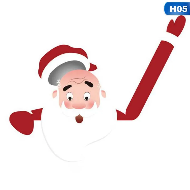 Автомобильный Стайлинг Рождественский развевающийся Санта Клаус Снеговик метки