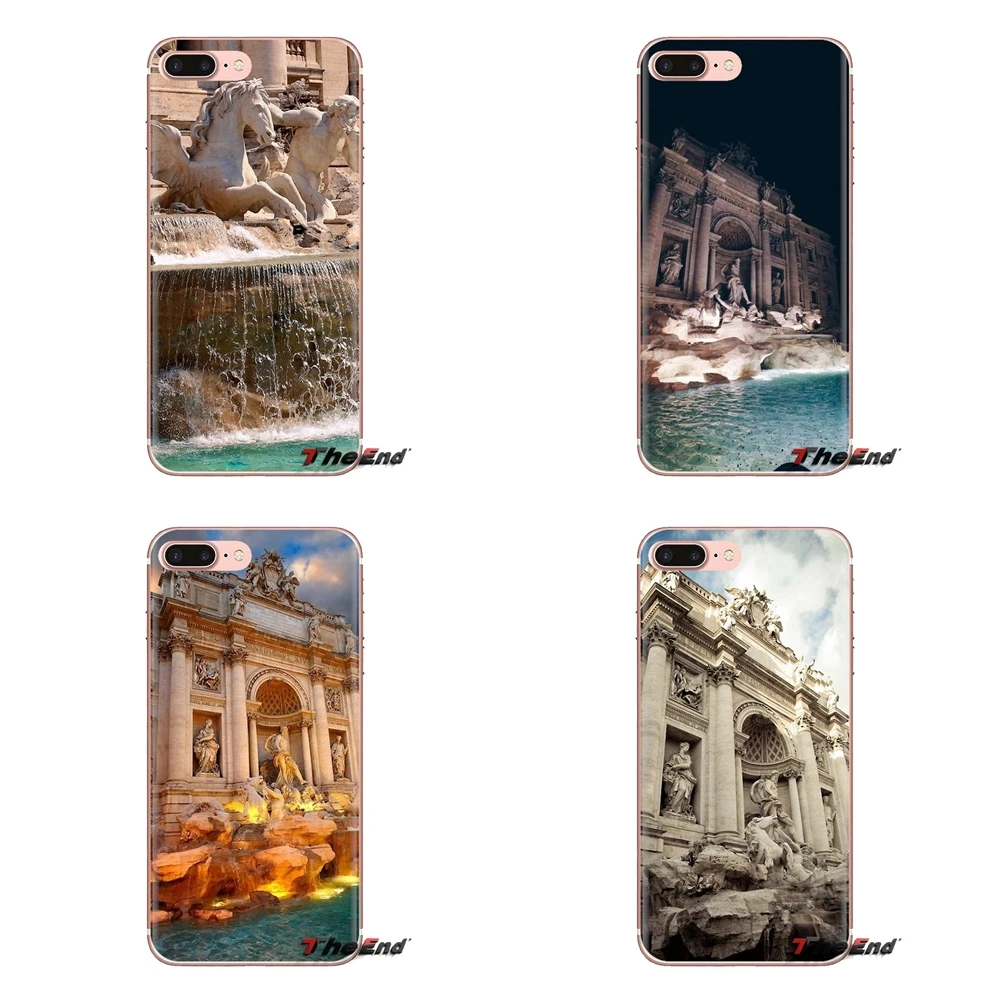 Fontana di Trevi Rome Italy For Huawei G7 G8 P7 P8 P9 Lite Honor 4C 5X 5C 6X Mate 7 8 9 Y3 Y5 Y6 II 2 Pro 2017 Phone Shell Cover |