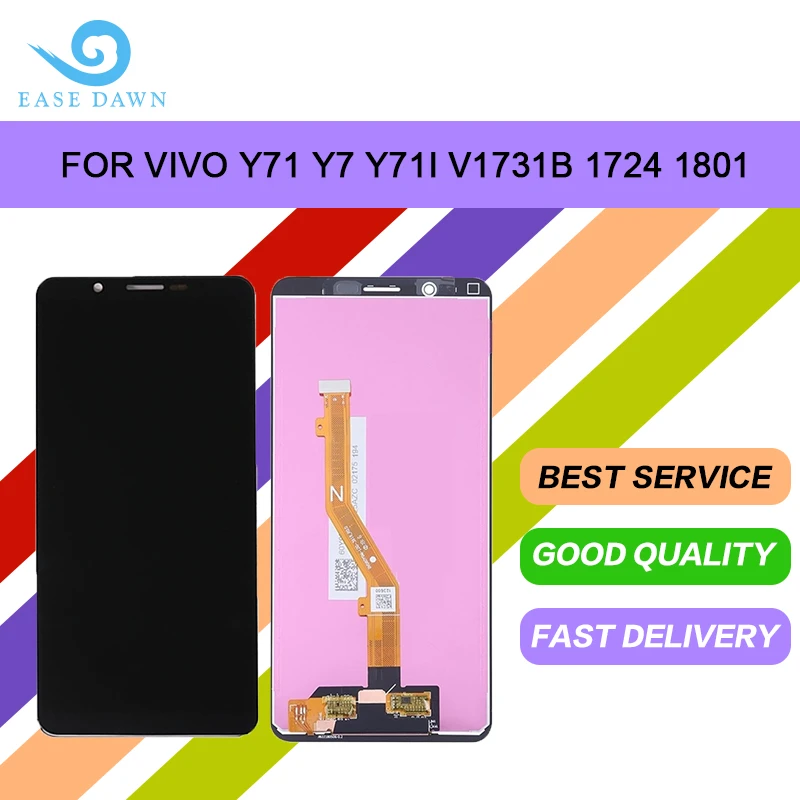 For Vivo Y71 Y7 Y71i V1731b 1724 1801 Lcd Ips Display Screen Touch Digitizer Assembly For Vivo Display Original Mobile Phone Lcd Screens Aliexpress