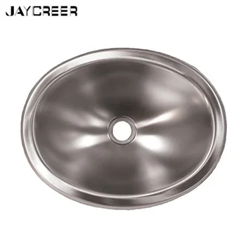 

JayCreer Stainless Steel Oval Sink Stainless Steel Round Sink Stainless Steel Rectangle Sink Not Include Drain