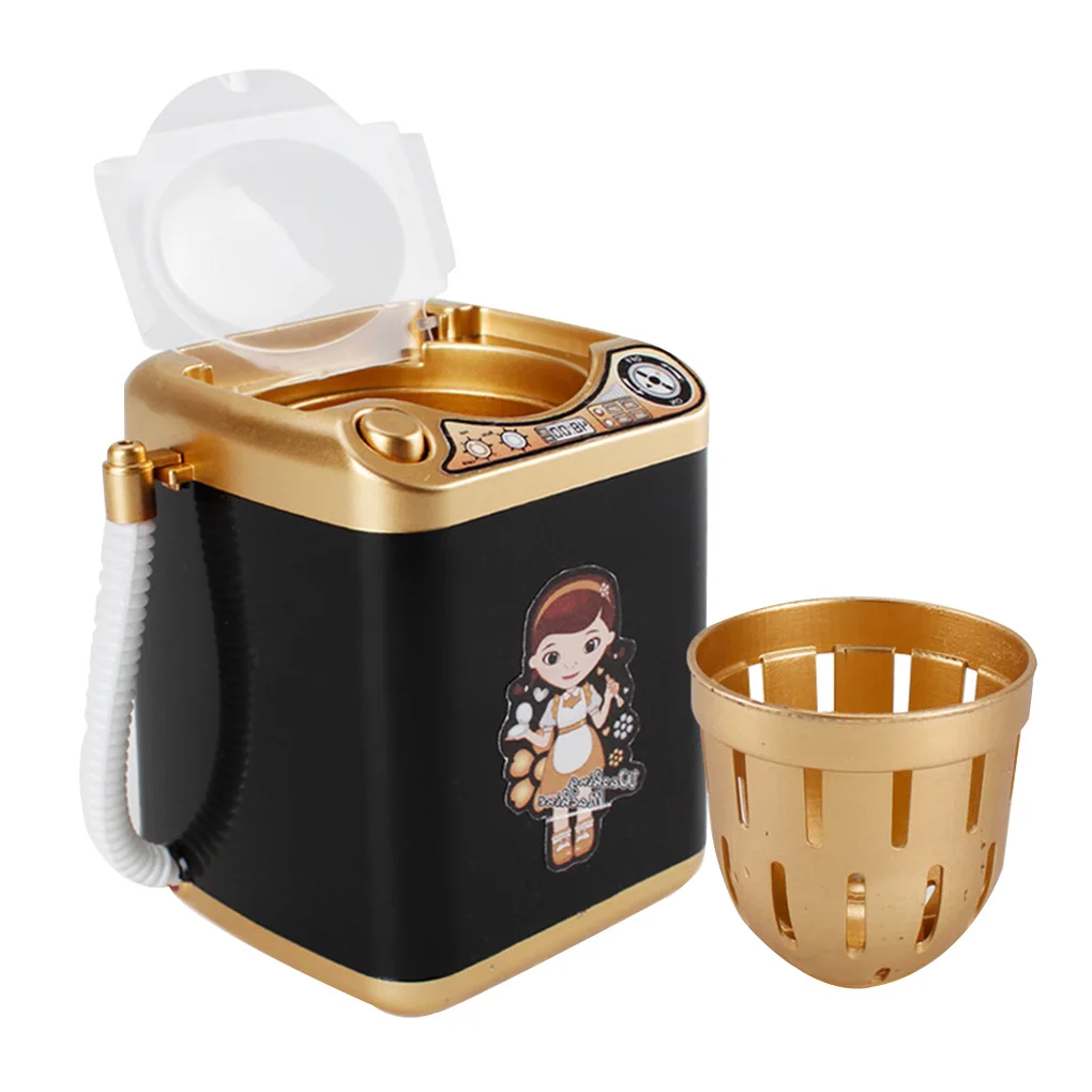 Mini Multifunction Kids Washing Machine Toy Beauty Sponge Brushes Washer Pretend Play Toys 2