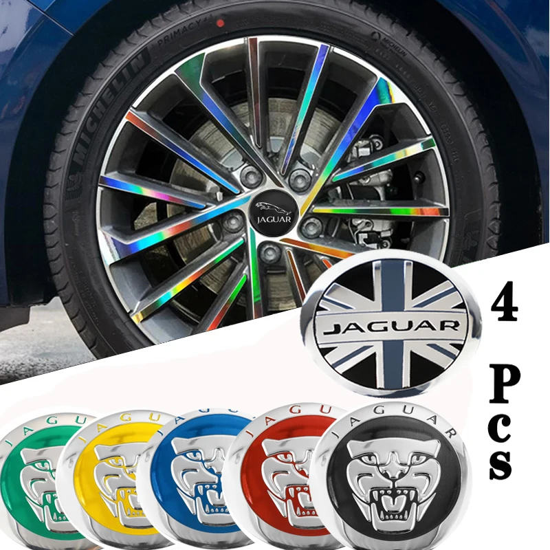 4 шт. 56 мм наклейки на крышку Флэша аксессуары для Jaguar XE X S F XF XKR XJ XK XEL XFL XJL XJ6 XJS I-Pace |