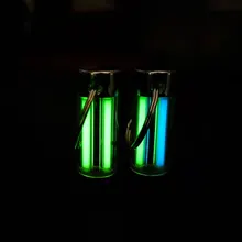 Firefly Twinglow Markers Tritium Glowring Sleutelhanger Sleutelhanger Night Automatische Licht Zelf Lichtgevende Fluorescerende