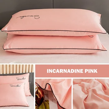 

Pure Satin Silk Soft Pillowcase Cover Chair Seat Bedding pillow Cover Square Pillow Cases