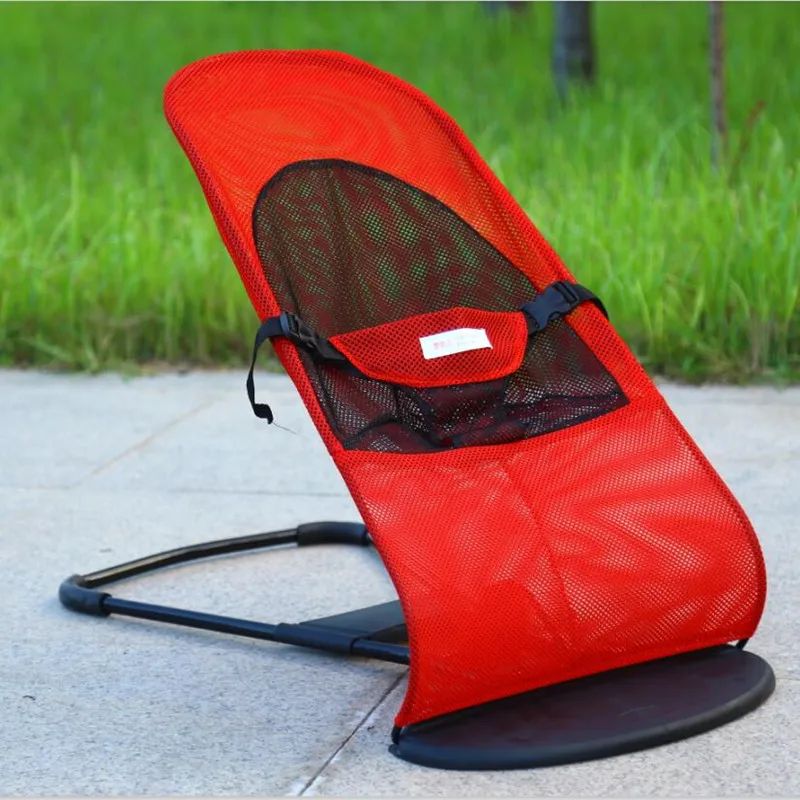 1 Baby cradle Baby Rocking Chair Children's Lounge Chair Indoor Cradle Summer Baby Comforting Rocking Chair - Цвет: 1